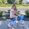 JOYSTAR 14 Inch Girls Bike Toddler Bike for 3 4 5 Years Old Girl 14" Kids Bikes for Ages 3-5 yr with Training Wheels and Basket Children's Bicycle in Blue view 4
