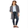 Amazon Essentials Women's Lightweight Longer Length Open-Front Long-Sleeve Cardigan Sweater (Available in Plus Size), Charcoal Heather, Small view 4