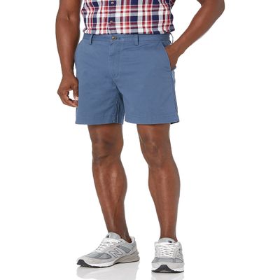 Amazon Essentials Men's Classic-Fit 7" Chino Shorts, Deep Blue, 28