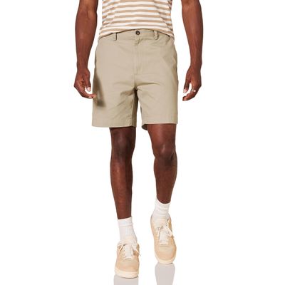 Amazon Essentials Men's Classic-Fit 7" Short Shorts, -khaki, 38