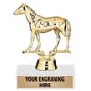 Crown Awards 5" Gold Horse Thoroughbred Trophies - Horse Race Award Trophy 10 Pack Prime view 1