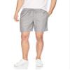 Amazon Essentials Men's 8" Inseam Relaxed-Fit Drawstring Walk Shorts (Available in Plus Size), Grey/Stripe, XX-Large view 1
