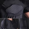 Mens Padded Shirts Compression T Shirt Shoulder Back Protective Gear for Football MMA Baseball Hockey Soccer Basketball Bike Cycling Rugby Parkour Paintball Snowboard Ski Volleyball Training Size M view 3