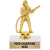Crown Awards 6" Gold Firefighter Trophies - Fire Department Award Trophy 10 Pack view 1