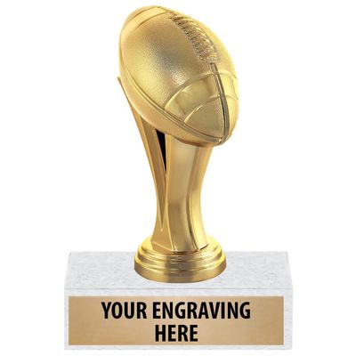Crown Awards 6" Gold Football Trophies - Football Sports Iconz Award Trophy 10 Pack
