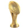 Crown Awards 6" Gold Football Trophies - Football Sports Iconz Award Trophy 10 Pack view 2