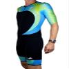 Kiwami Men's Tokyo LD Aero Trisuit (Black Blue Lime, X-Small) view 2
