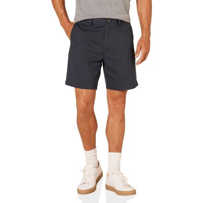 Amazon Essentials Men's Classic-Fit 7" Chino Shorts, Dark Navy, 30