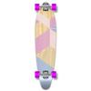 Yocaher Kicktail concave Pro Longboard Complete Cruiser Freeride Skateboard and Decks (Complete - Kicktail - Geometric Purple) view 1