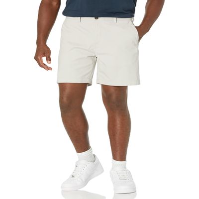 Amazon Essentials Men's Classic-Fit 7" Chino Shorts, Grey, 40