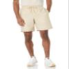 Amazon Essentials Men's 8" Inseam Relaxed-Fit Drawstring Walk Shorts (Available in Plus Size), Khaki Brown White Stripe, XX-Large view 1
