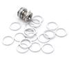 20pcs 1.0mm 1mm Aluminum Alloy Bicycle Mountain Bike Chainring Bolt Spacer Double Ring to Single view 1