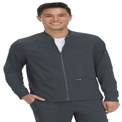 KOI Basics Unisex 448 Hayden Scrub Jacket (Charcoal, 5X-Large)