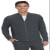 KOI Basics Unisex 448 Hayden Scrub Jacket (Charcoal, 5X-Large) view 1