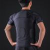 Men's Padded shirts Short Sleeve Compression Protective T Shirt Rib Chest Shoulder Back Protective Gear for Football Baseball Hockey Soccer Basketball Bike Cycling Rugby Paintball Snowboard Ski Size L view 2