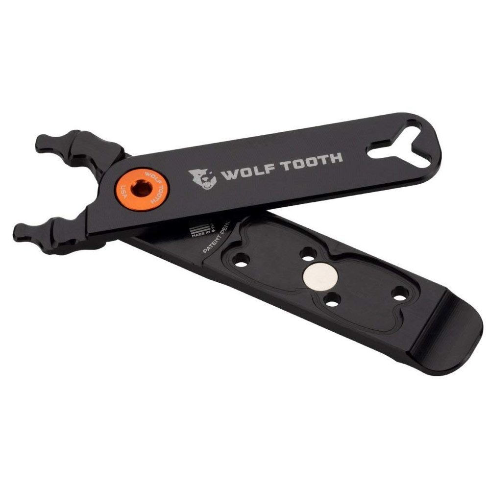 Wolf Tooth Components Pack Pliers - Master Link Combo Pliers Black/Orange, One Size