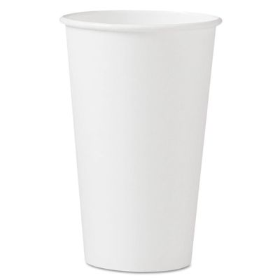 SCC412WN - 12 oz. - Dart Single-Sided Poly Paper Hot Cups - Carton of 1,000 (12oz)