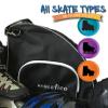 Athletico Ice & Inline Skate Bag - Premium Bag to Carry Ice Skates, Roller Skates, Inline Skates for Both Kids and Adults (Purple with Black Trim), Purple With Black Trim, L, Detachable,Durable view 3
