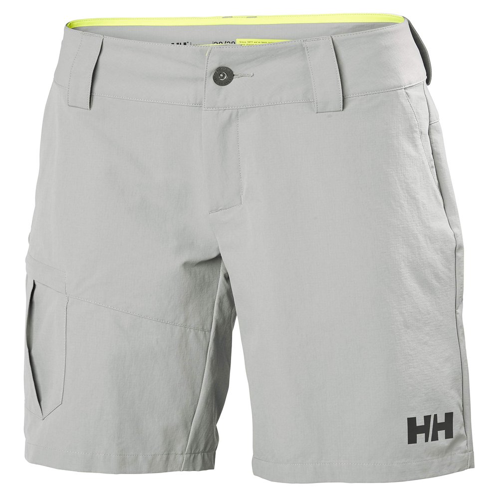 Helly Hansen Women's Quickdry, Sun Protection, Durable Cargo Shorts, Grey Fog, 28