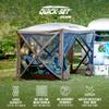 CLAM Quick-Set Pop Up Screen Tent, Venture, 9 x 9 ft, Instant Setup Brown Portable Outdoor Gazebo Canopy Shelter, Compact Bug-Free Camping Tent for Backyard, Beach, Tailgating - Brown view 3