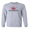 CornBorn Nebraska Shirt - Long Sleeve Blackshirts Logo - Gray - XL view 1