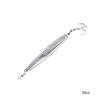 5pcs Fish WOW! 8oz Diamond Jigs Chrome Silver jig with a Treble Hook view 4