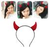 ANDES 6PCS Devil Horns Headband,Red Devil Horns Devil Costume for Women Men Girls, bull horn headband,Halloween Fancy Dress Cosplay Hairband view 4