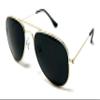 My Shades - Little Children's Kids Classic Retro Aviator Sunglasses Metal Frame Ages 2 to 5 (Gold, Smoke) view 1