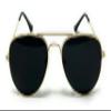 My Shades - Little Children's Kids Classic Retro Aviator Sunglasses Metal Frame Ages 2 to 5 (Gold, Smoke) view 2