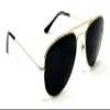 My Shades - Little Children's Kids Classic Retro Aviator Sunglasses Metal Frame Ages 2 to 5 (Gold, Smoke) view 3