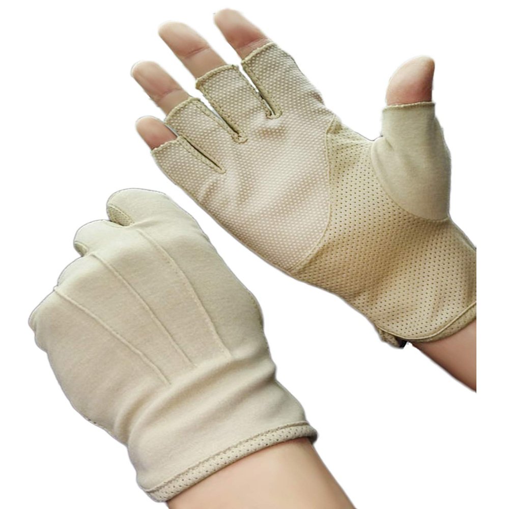 MioCloth Summer Non Slip Driving Cycling Motorcycle Gloves UV Protection Touchscreen (Beige)