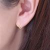 14K Yellow Gold Filled Hoop Earrings (12mm) - Size: view 3