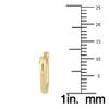 14K Yellow Gold Filled Hoop Earrings (12mm) - Size: view 4