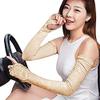 Holiberty Women Cooling Long Cycling Driving Golf Arm Sun Sleeves UV Protection Lace Foral Party Gloves view 2