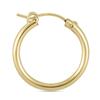 14K Yellow Gold Filled Hoop Earrings (22mm) - Size: view 3