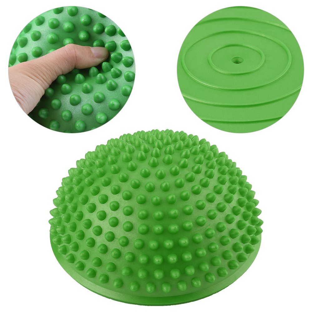 Foot Massage Ball, PVC Inflatable Half Yoga Balls, Massage Point Exercises Trainer Fitness