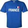 Go All Out XX-Large Royal Blue Adult France Football Soccer Jersey Style T-Shirt view 1