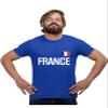 Go All Out XX-Large Royal Blue Adult France Football Soccer Jersey Style T-Shirt view 3