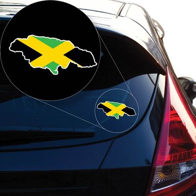 Yoonek Graphics Jamaican Decal Sticker for Car Window, Laptop and More # 961 (4" x 8.8")