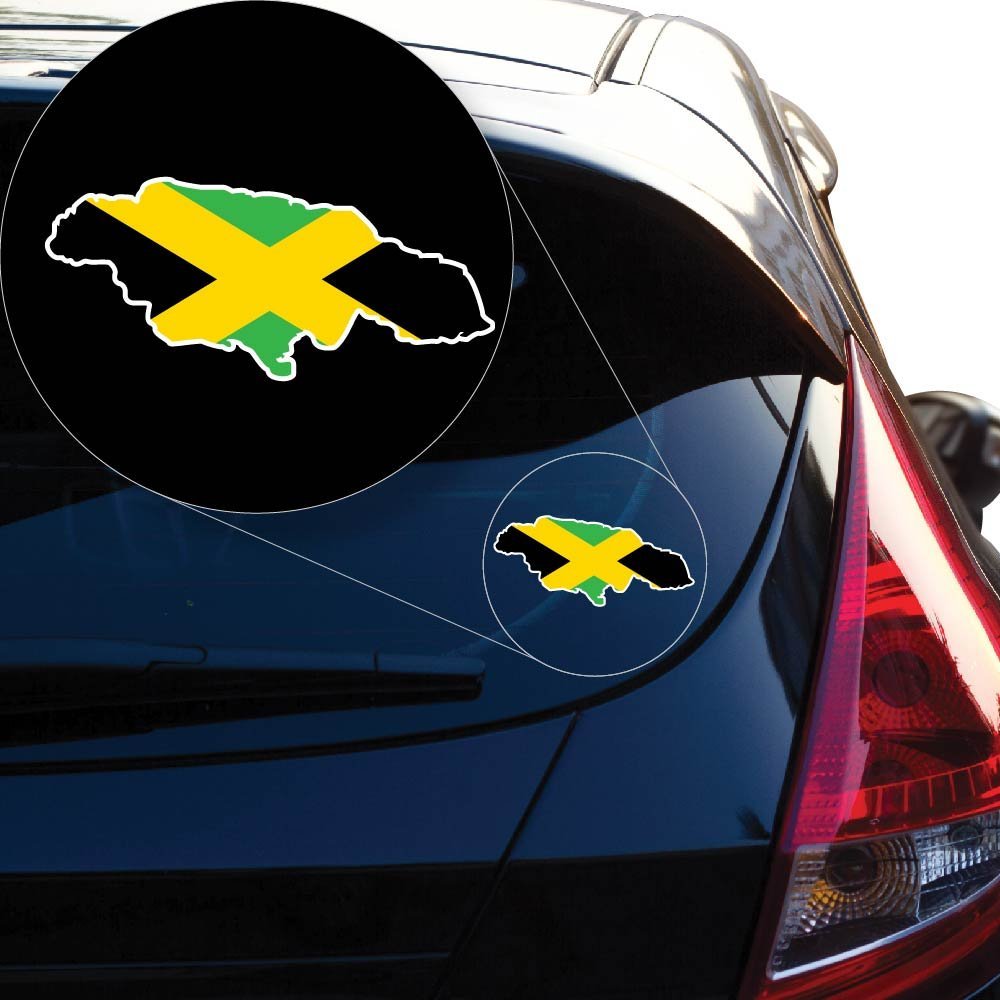 Yoonek Graphics Jamaican Decal Sticker for Car Window, Laptop and More # 961 (4" x 8.8")