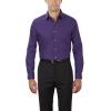 Van Heusen Men's Dress Shirt Regular Fit Poplin Solid, Purple Velvet, 17.5" Neck 36"-37" Sleeve view 1