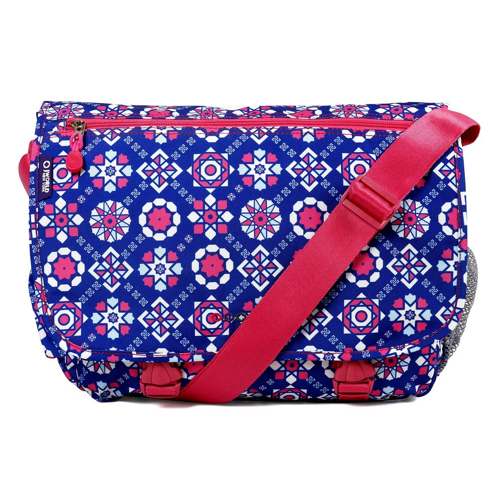J World New York unisex adult Terry for Women. Girls School Kids Messenger Bag, Trinket, One Size US