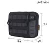 EXCELLENT ELITE SPANKER Molle Admin Pouch Tactical EDC Tool Pouch Military Nylon Holder Modular Utility Organizer Bag(Black) view 2