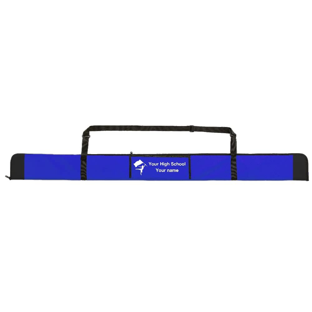 Sportwaves Custom Color Guard Flag Bag - 78 inch for Winter Guard and Marching Band (Blue)