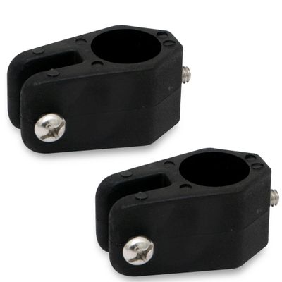 Five Oceans Bimini Top Hardware - Marine Bimini Top 7/8-inch Jaw Slide, Black Nylon Bimini Top Mounting Hardware - 2-Pack - FO3846-M2