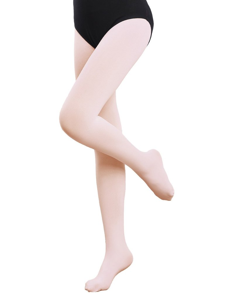 90 Denier Baby Girls Tights Ballet Pink Opaque Footed Dance Leggings