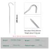 iBasingo 20cm 6pcs/lot Titanium Alloy Pegs Camping Tent Stakes Portable Elbow Grass Nail Tent Hardware 5MM Thicken Ti4004P view 2