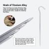 iBasingo 20cm 6pcs/lot Titanium Alloy Pegs Camping Tent Stakes Portable Elbow Grass Nail Tent Hardware 5MM Thicken Ti4004P view 3