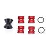 Fork Headset, Aluminum Alloy Road Fork Headsets Plugs for 28.6mm Fork Tube Accessory(Red) view 2