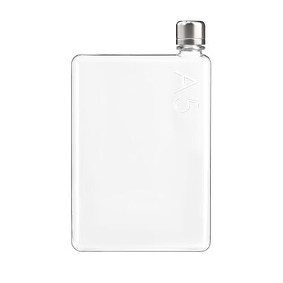 memobottle A5 25oz / 750ml - Flat water bottle designed to fit in your bag - BPA-Free Tritan